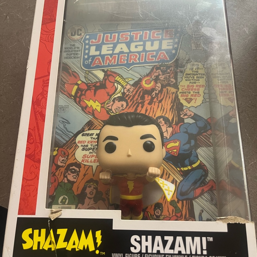 Funko Shazam! Pop with Red and Yellow Costume